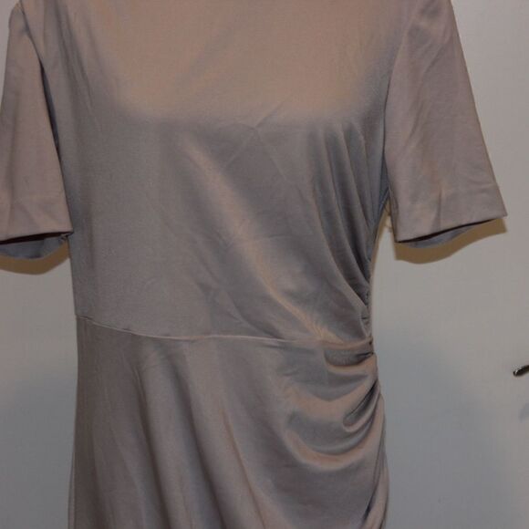 Alexia Admore Cream Short Sleeve Midi Dress Women Size XL - Picture 4 of 10